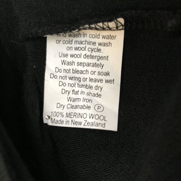 Glowing Sky Mens XXL Black Merino Wool Half-Zip Sweater Lightweight Base Layer - Picture 6 of 12